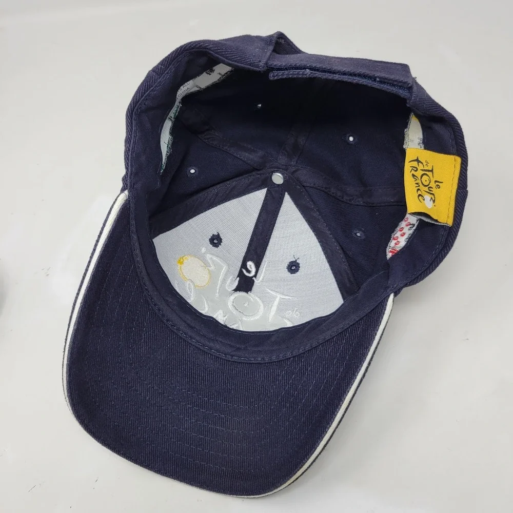 Le Tour de France Navy Blue Embroidered Cycling Baseball Cap Adjustable Hat